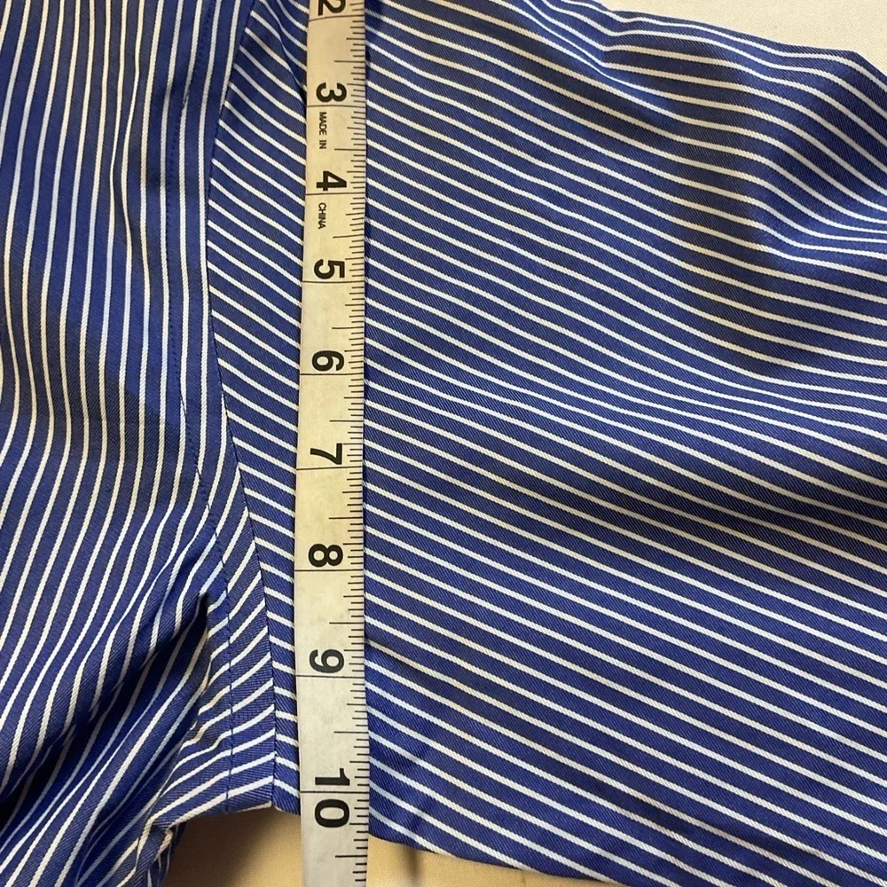 Banana Republic Men’s Blue Striped Dress Shirt Small 14–14.5 NWT